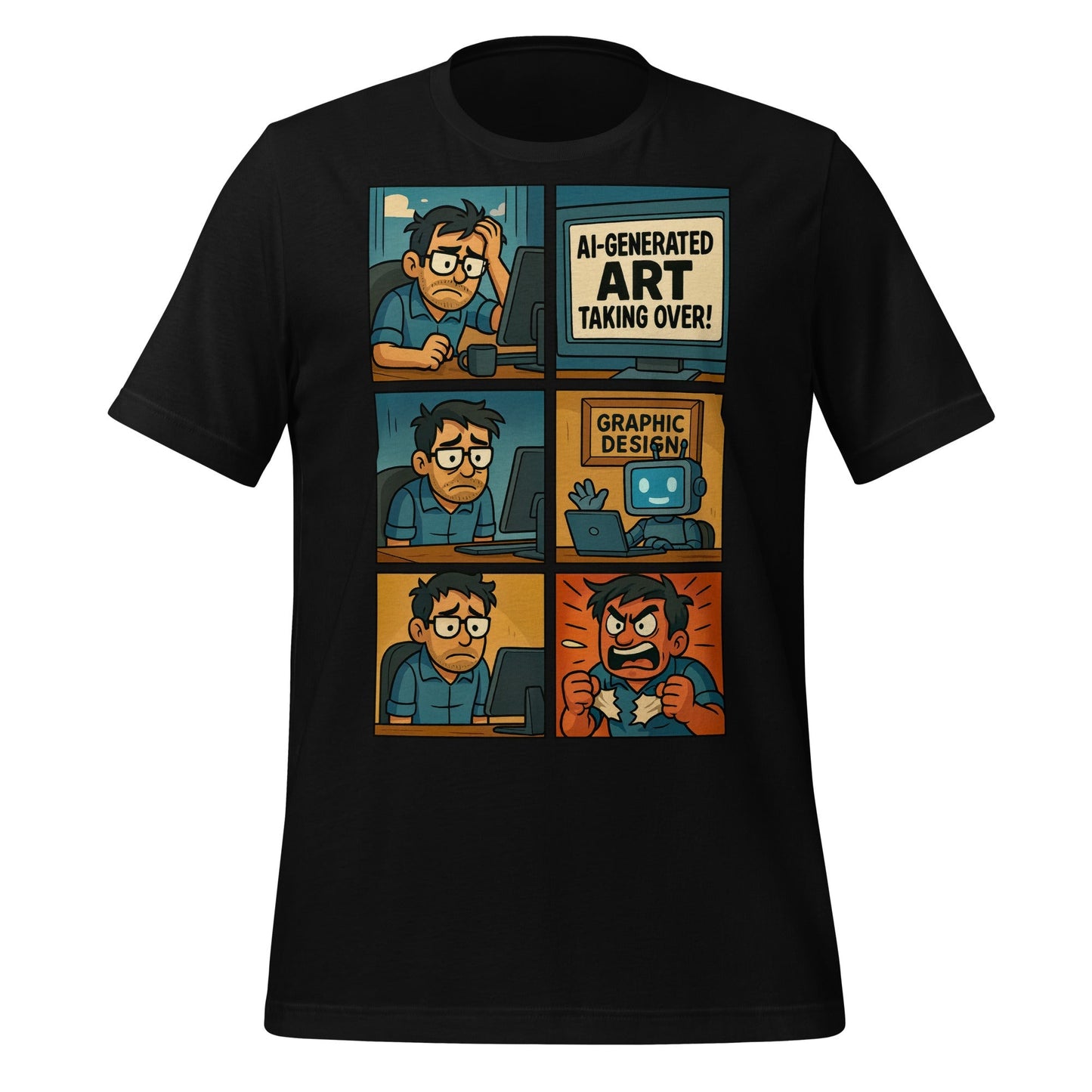 Product mockup photo of the Graphic Design Job T Shirt 3 (unisex) Black / M.