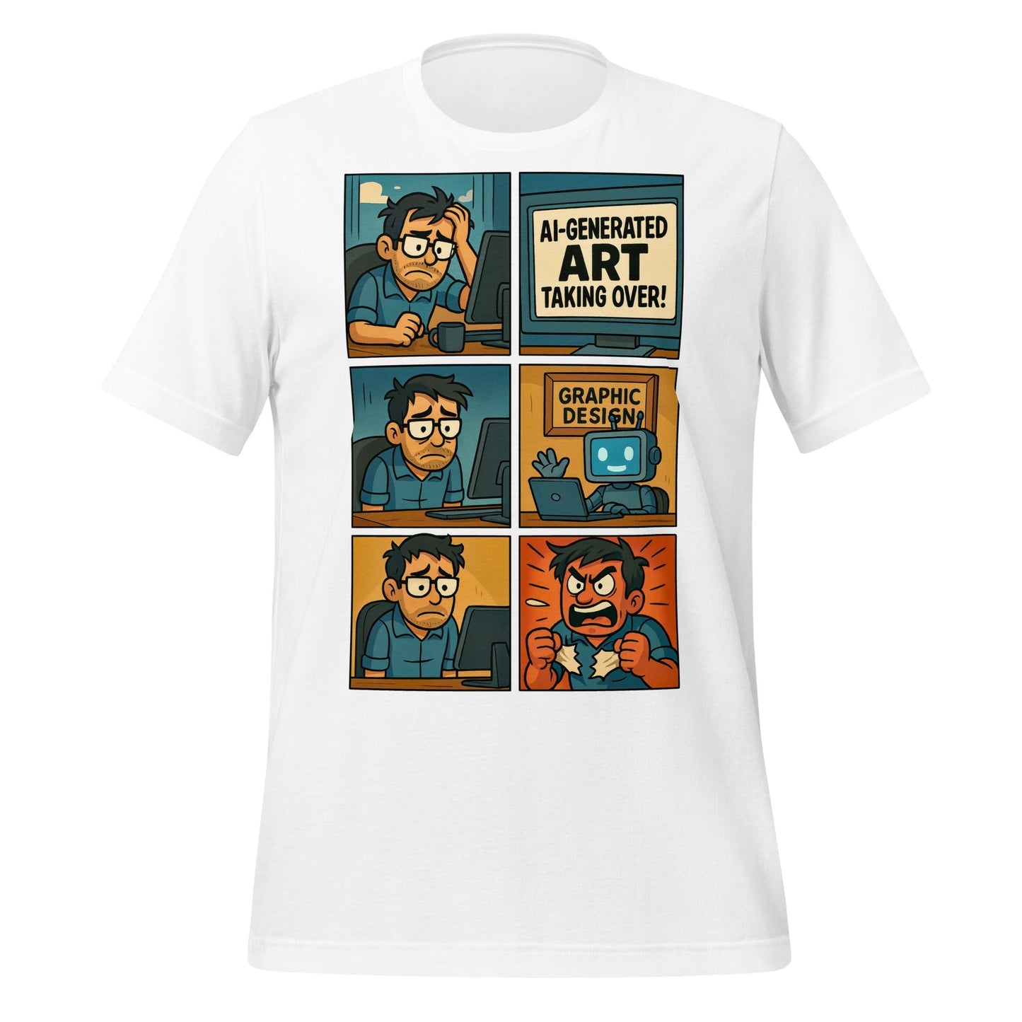 Product mockup photo of the Graphic Design Job T Shirt 3 (unisex) White / M.