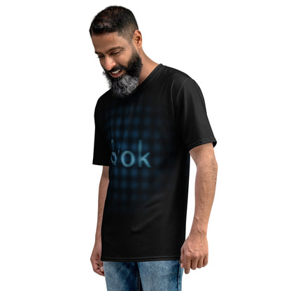 Product mockup photo of the Grok 1.5 Glitch T Shirt (men).