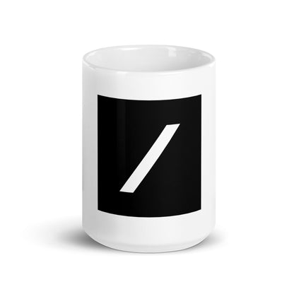 Image of the Grok Icon White Glossy Mug 15 oz.