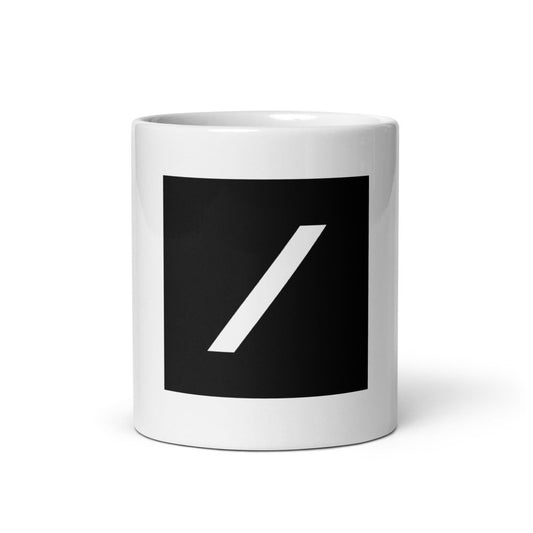 Grok Icon White Glossy Mug - AI Store