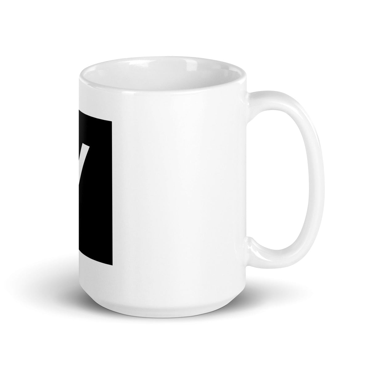 Image of the Grok Icon White Glossy Mug.