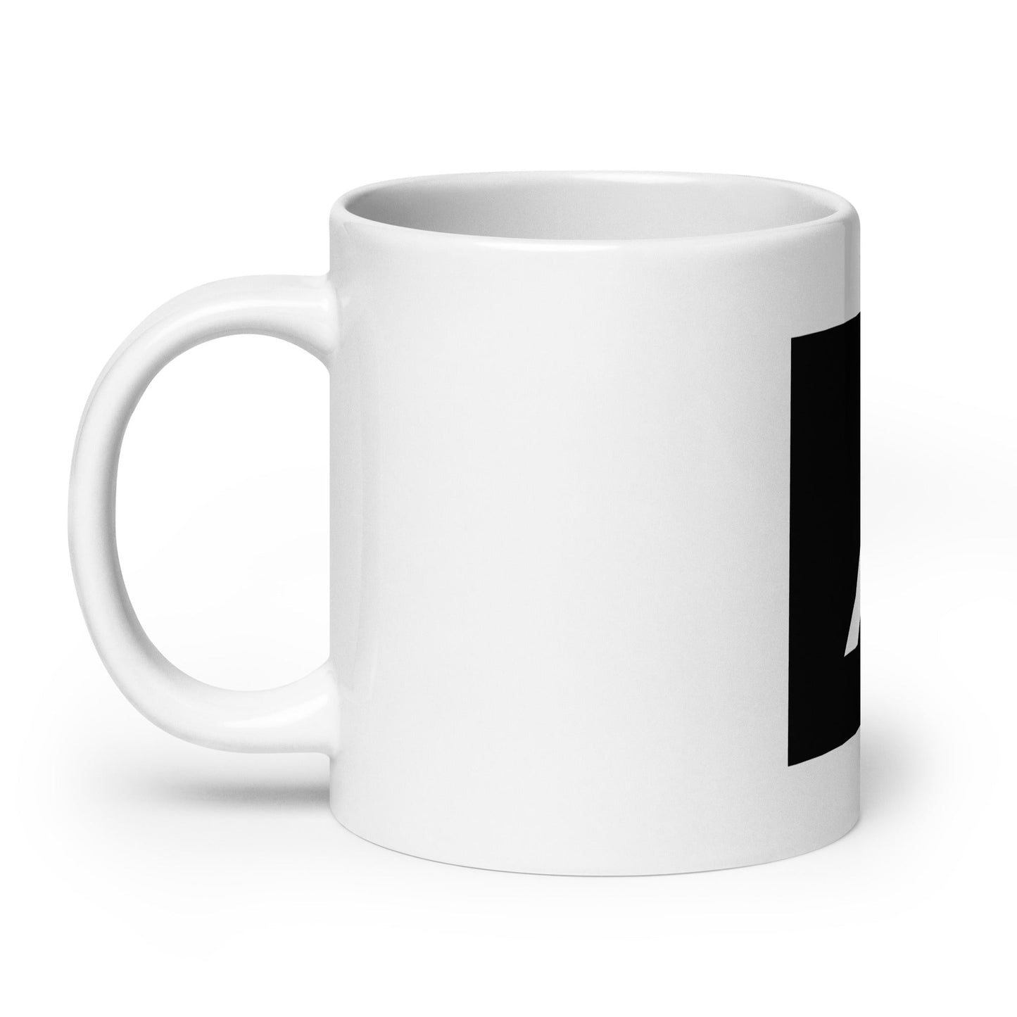Image of the Grok Icon White Glossy Mug.