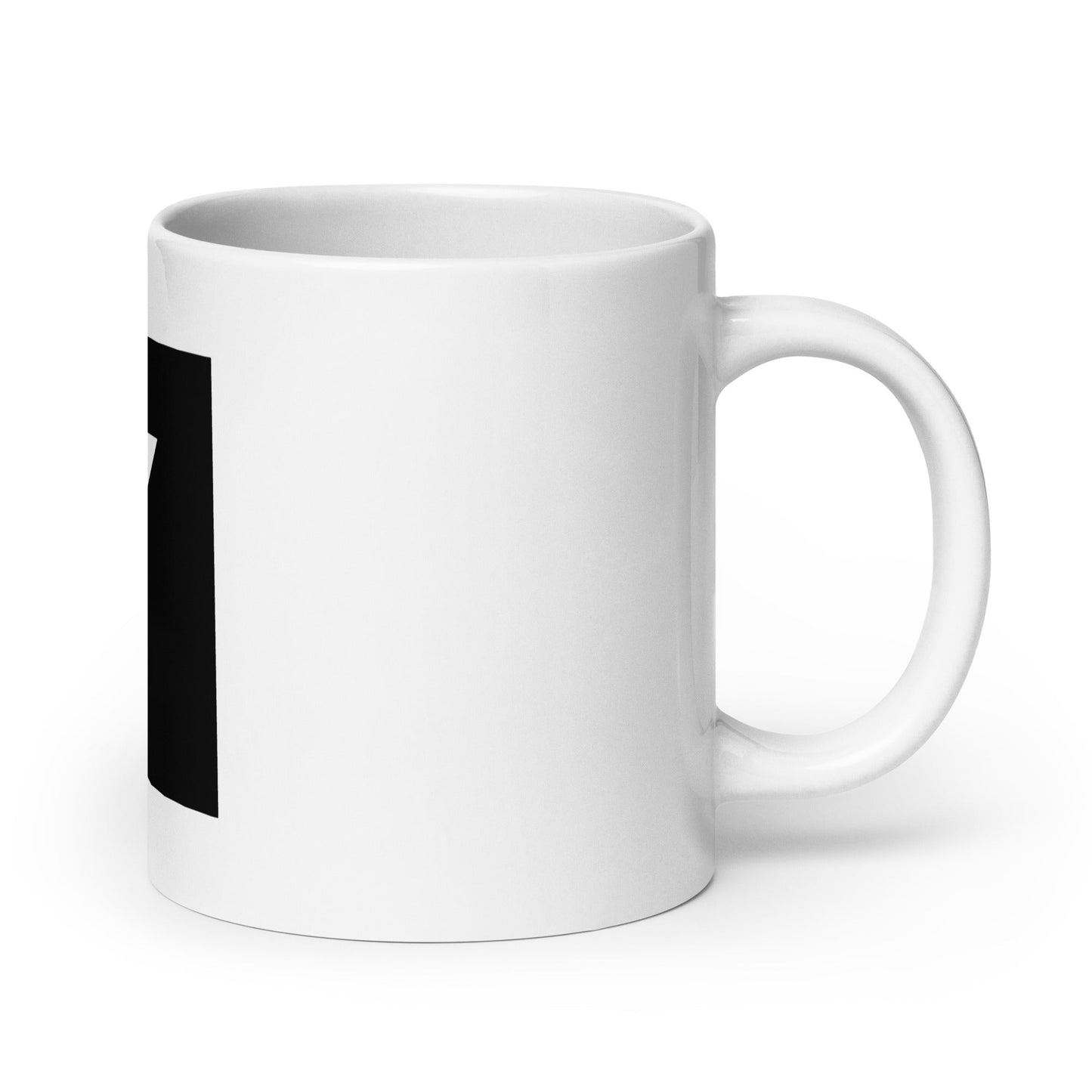 Image of the Grok Icon White Glossy Mug.