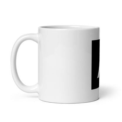 Image of the Grok Icon White Glossy Mug.