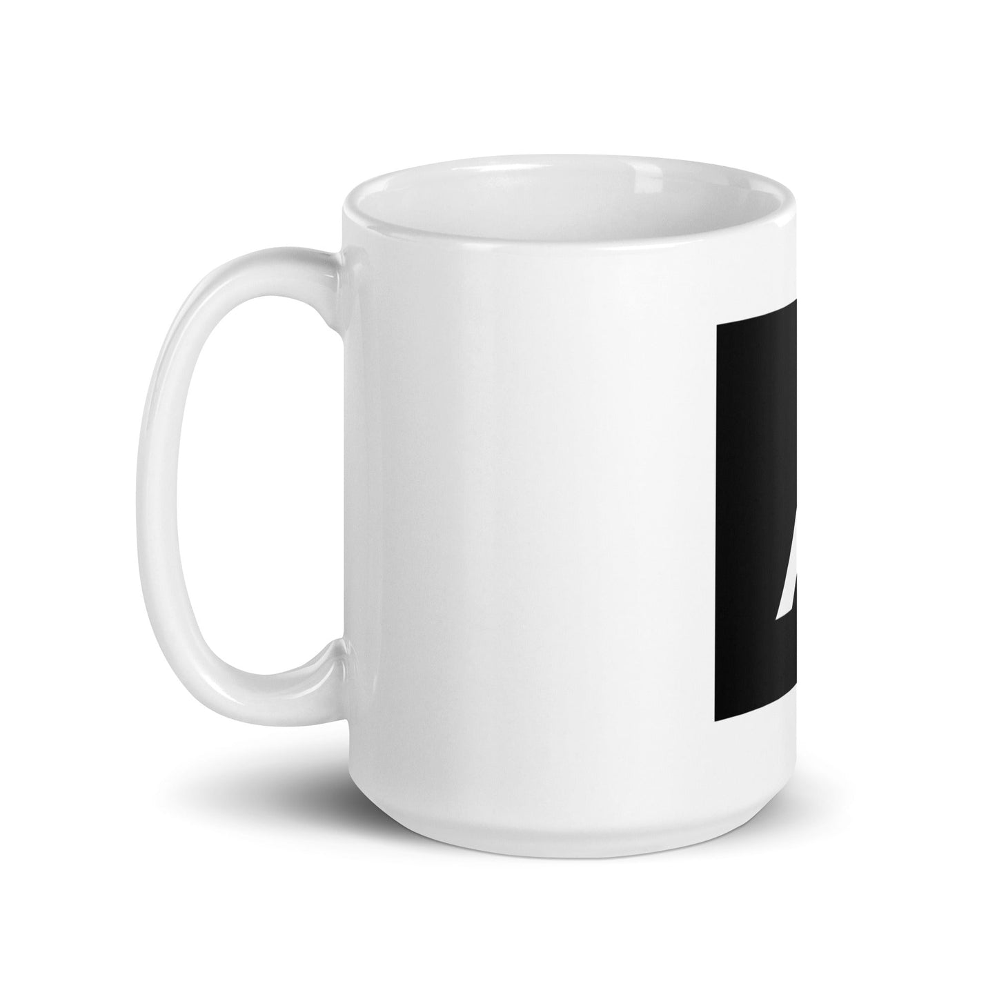 Image of the Grok Icon White Glossy Mug.