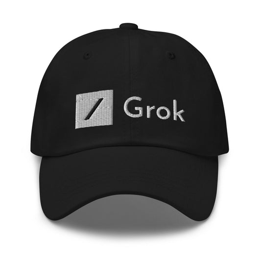 Grok Logo Embroidered Cap - AI Store