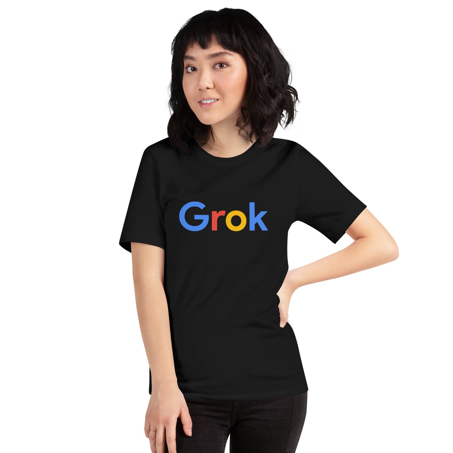 Image of the Grok Search Logo T-Shirt (unisex).