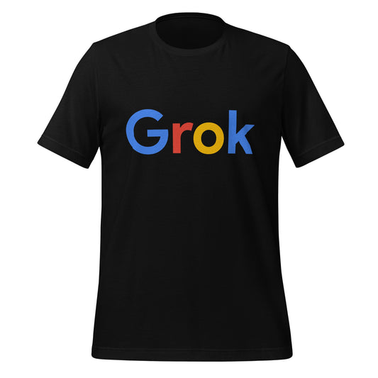 Image of the Grok Search Logo T-Shirt (unisex) Black / M.