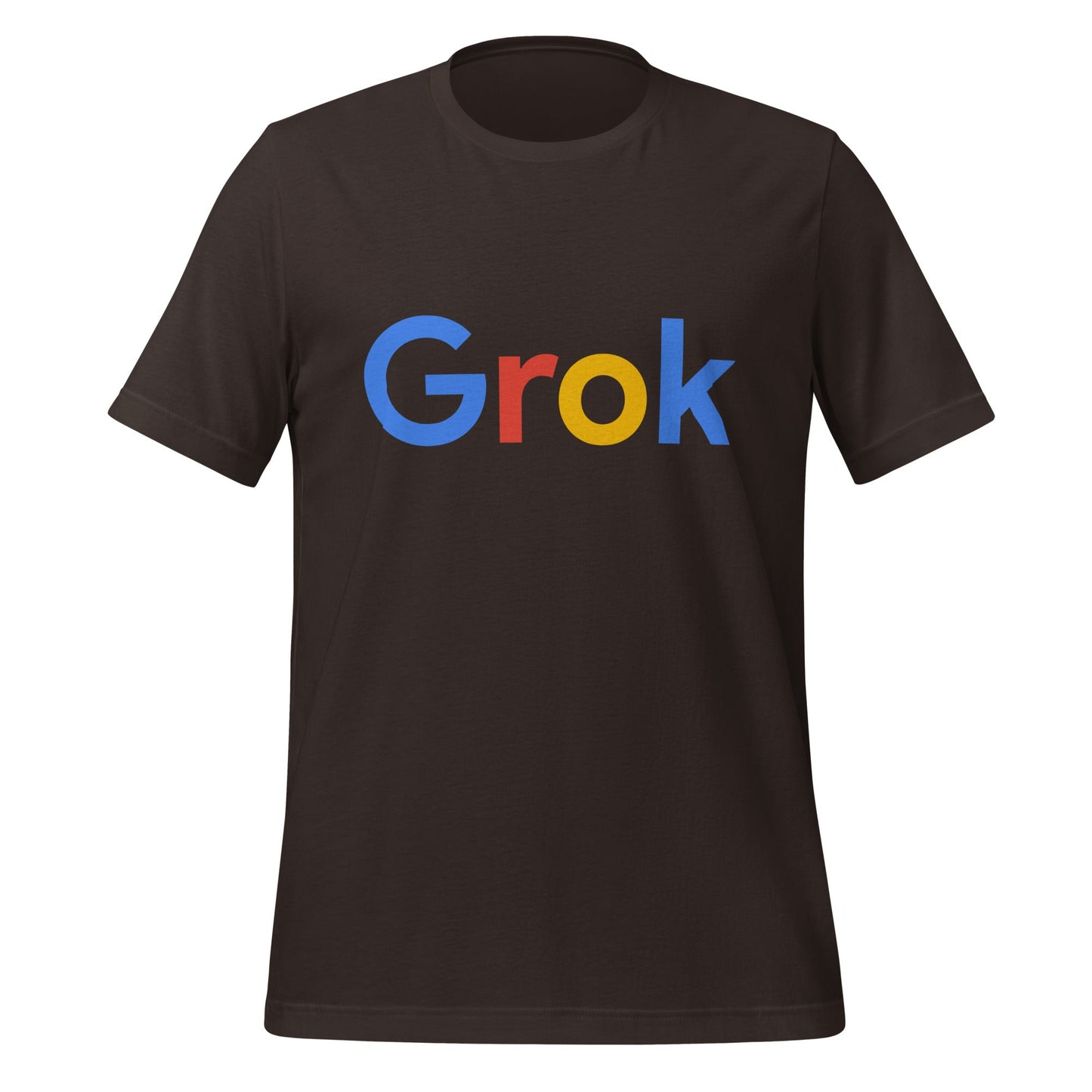 Image of the Grok Search Logo T-Shirt (unisex) Brown / M.