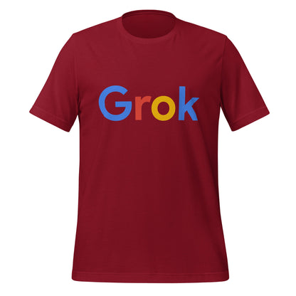 Image of the Grok Search Logo T-Shirt (unisex) Cardinal / M.
