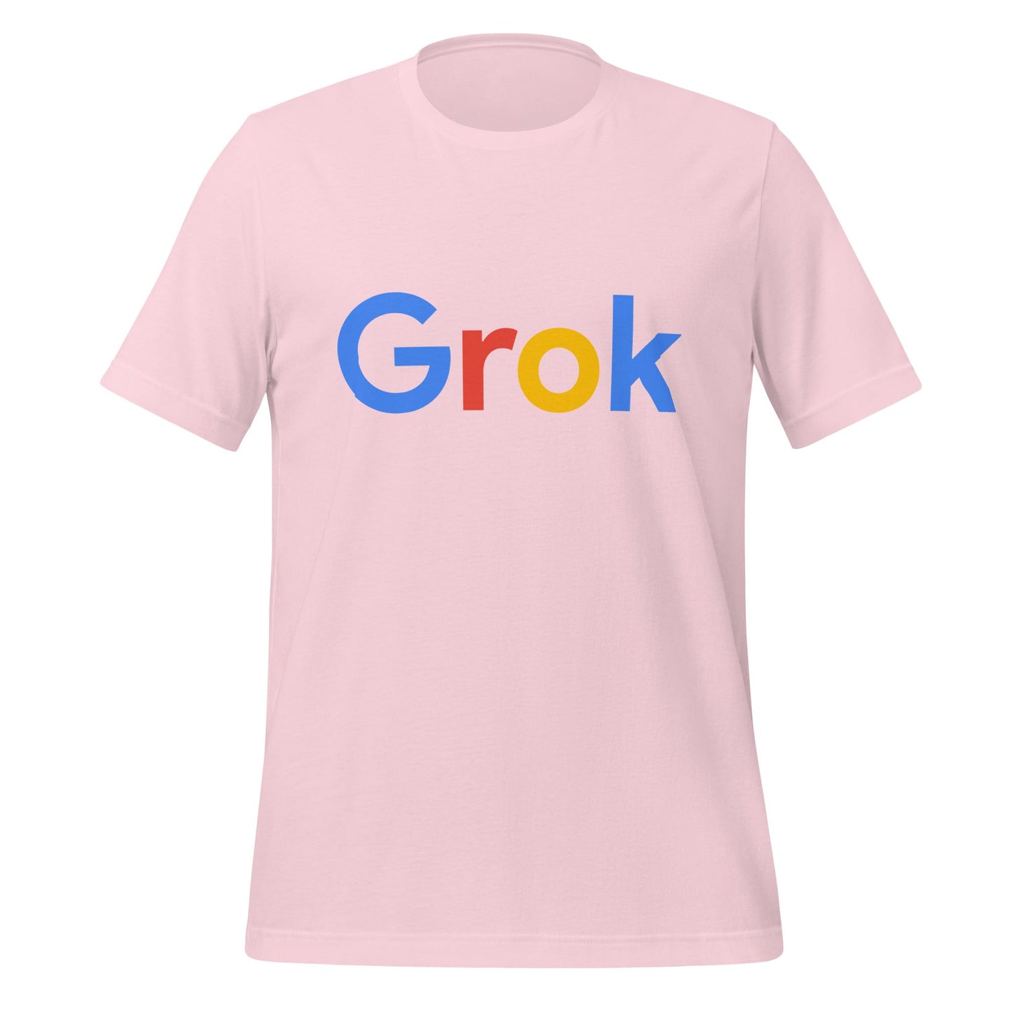 Image of the Grok Search Logo T-Shirt (unisex) Soft Pink / M.