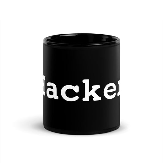 Hacker Black Glossy Mug - AI Store