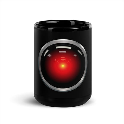 Image of the HAL 9000 Black Glossy Mug 15 oz.