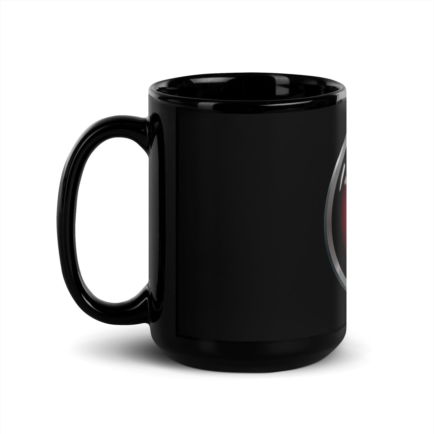 Image of the HAL 9000 Black Glossy Mug.