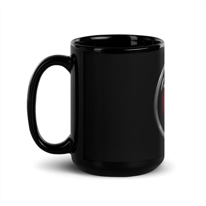 Image of the HAL 9000 Black Glossy Mug.