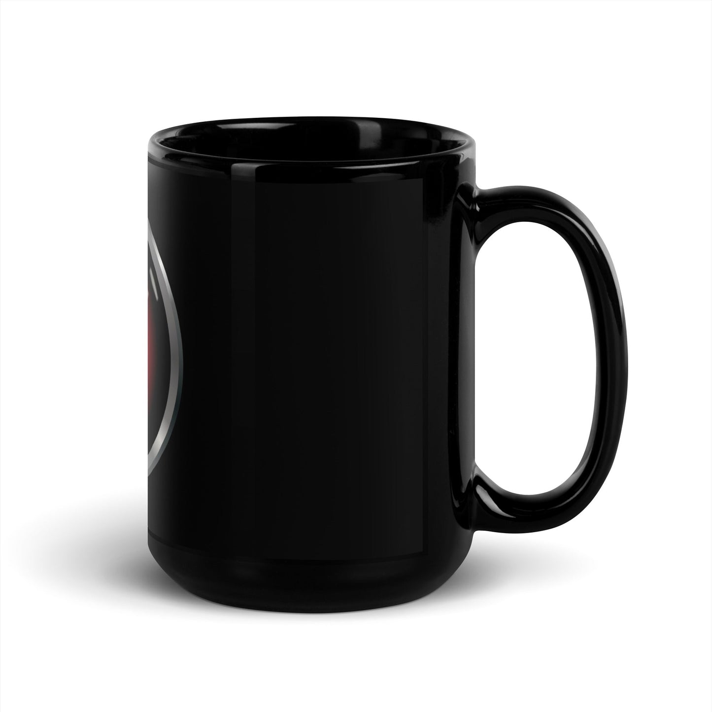 Image of the HAL 9000 Black Glossy Mug.