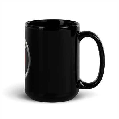 Image of the HAL 9000 Black Glossy Mug.