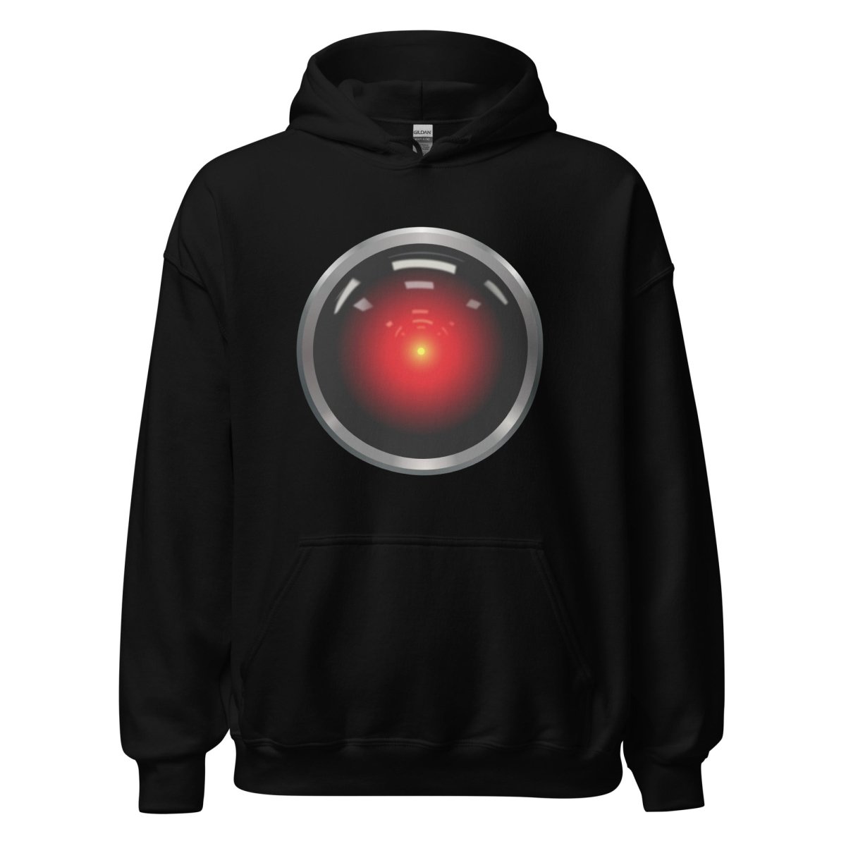 Product mockup photo of the HAL 9000 Hoodie (unisex) Black / M.