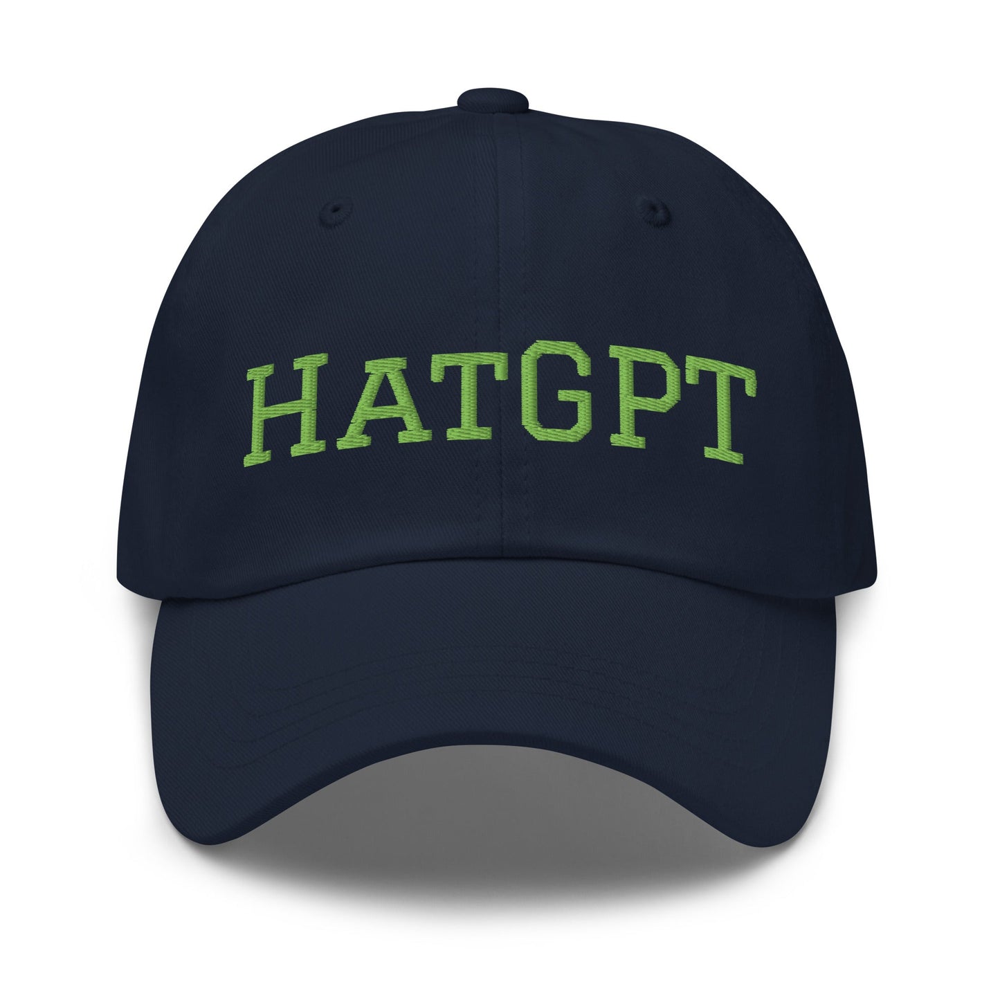 Image of the HatGPT in Light Green Cap Navy.