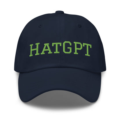 Image of the HatGPT in Light Green Cap Navy.