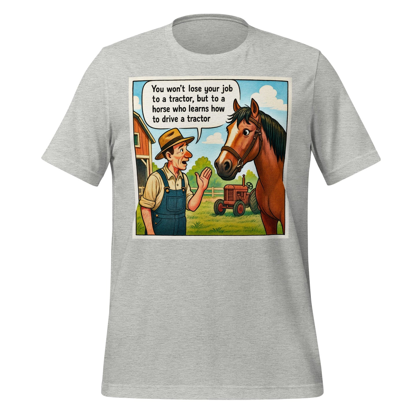 Image of the Horse Jobs T-Shirt (unisex) Athletic Heather / M.