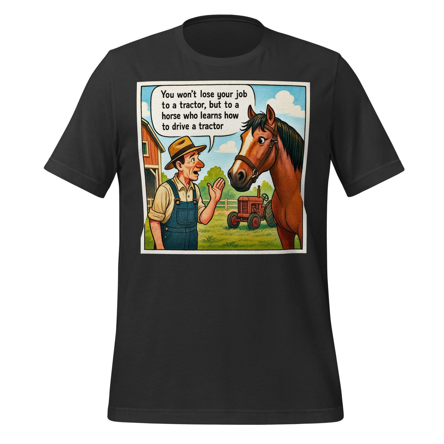 Image of the Horse Jobs T-Shirt (unisex) Dark Grey / M.