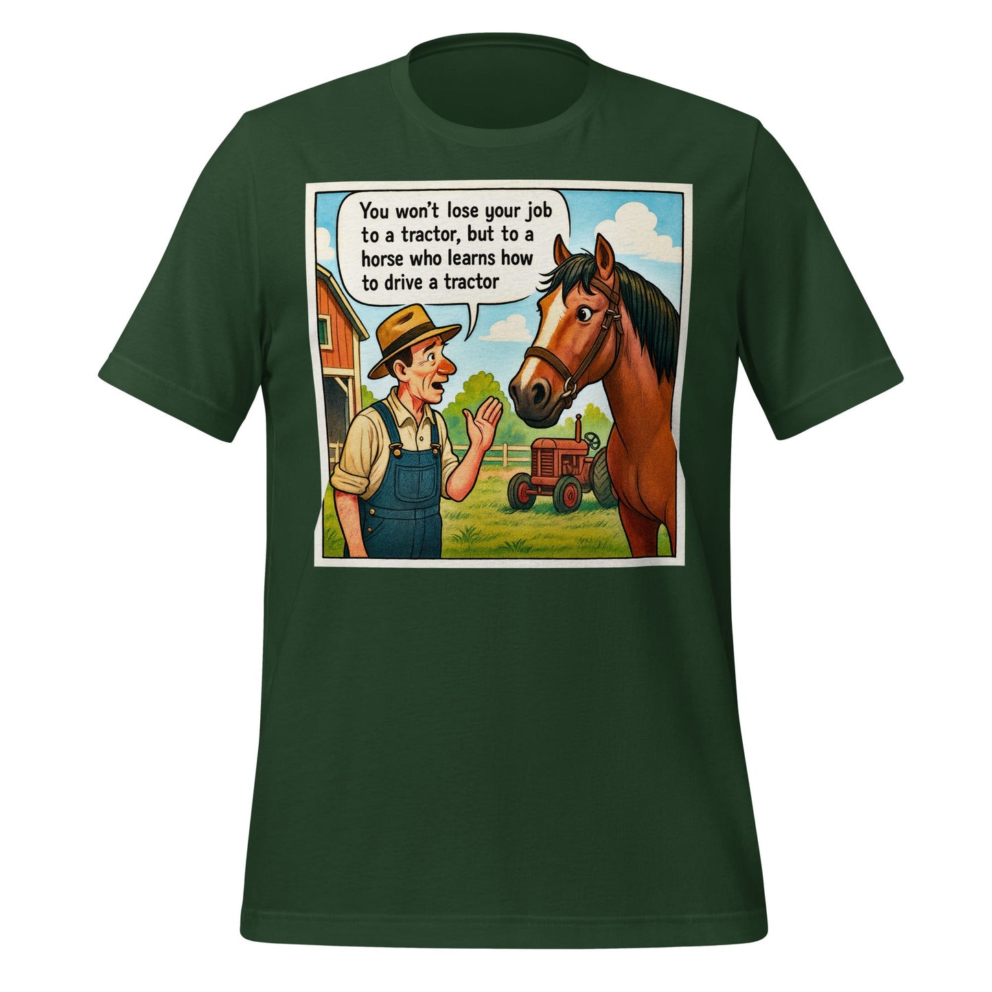 Image of the Horse Jobs T-Shirt (unisex) Forest / M.