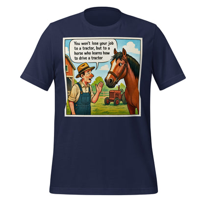 Image of the Horse Jobs T-Shirt (unisex) Navy / M.