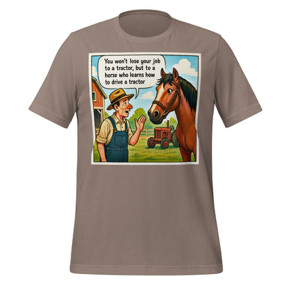 Image of the Horse Jobs T-Shirt (unisex) Pebble / M.