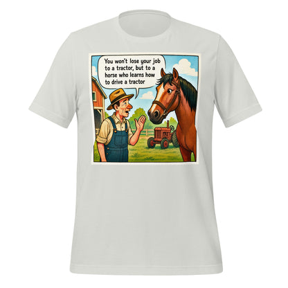 Image of the Horse Jobs T-Shirt (unisex) Silver / M.