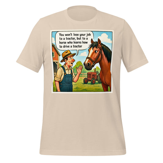 Image of the Horse Jobs T-Shirt (unisex) Soft Cream / M.