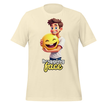 Image of the Hugging a Face T-Shirt (unisex) Natural / M.