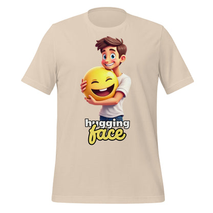Image of the Hugging a Face T-Shirt (unisex) Soft Cream / M.