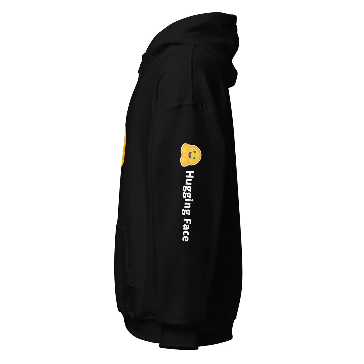 Image of the Hugging Face Icon and Logos Hoodie (unisex).