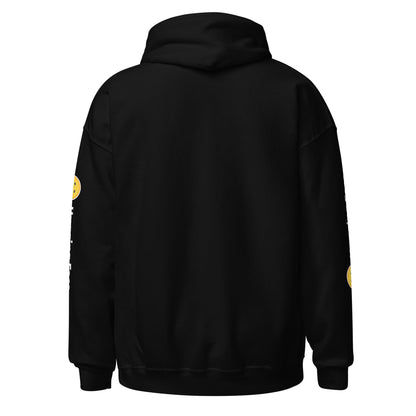Image of the Hugging Face Icon and Logos Hoodie (unisex).