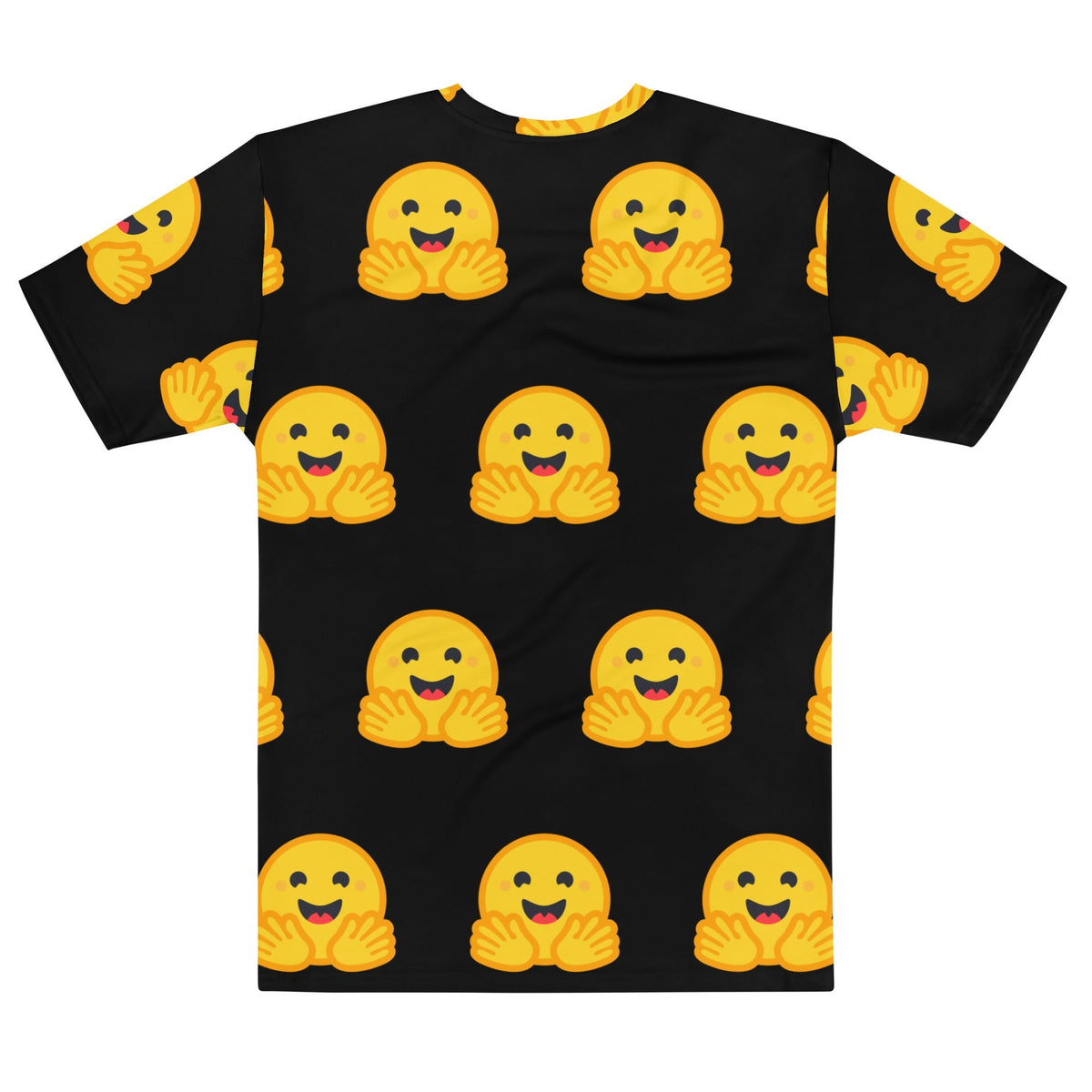 Product mockup photo of the Hugging Face Icon T Shirt (men).