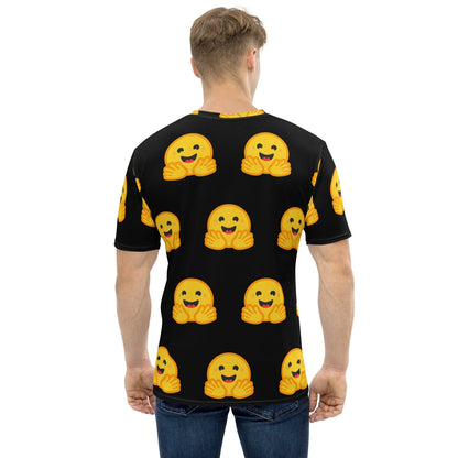 Product mockup photo of the Hugging Face Icon T Shirt (men).