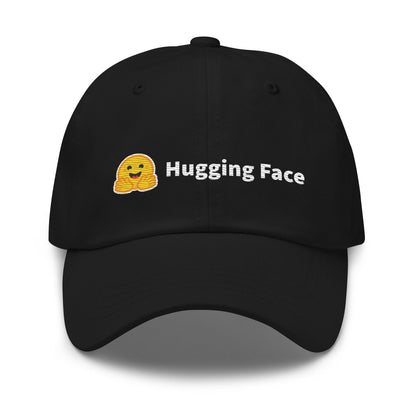 Image of the Hugging Face Logo Cap Black.