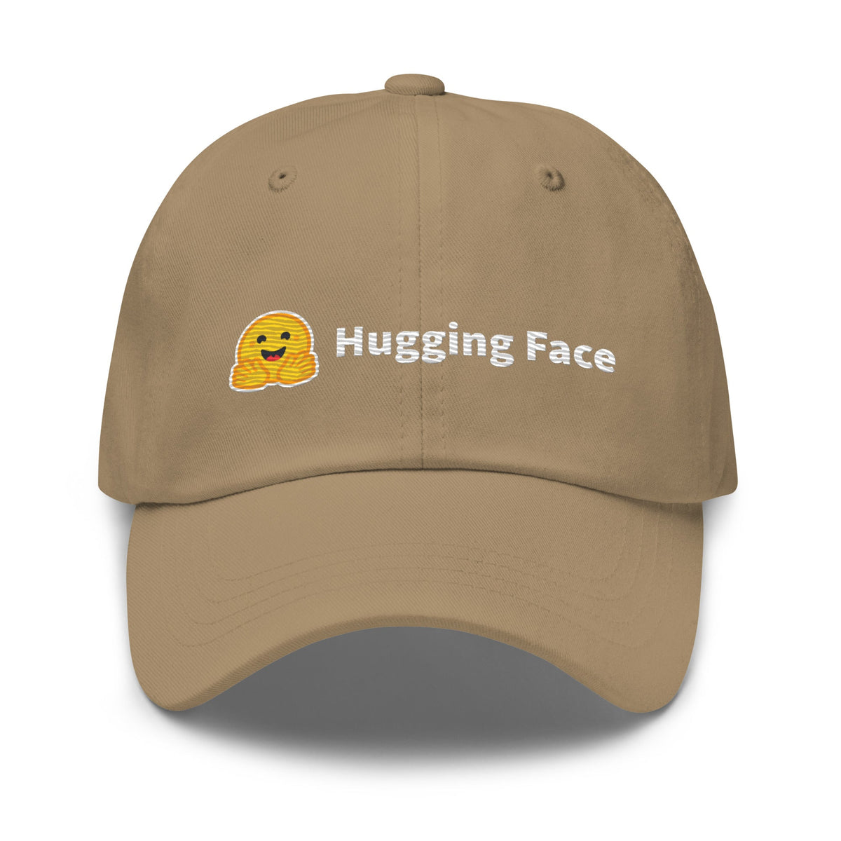 Image of the Hugging Face Logo Cap Khaki.