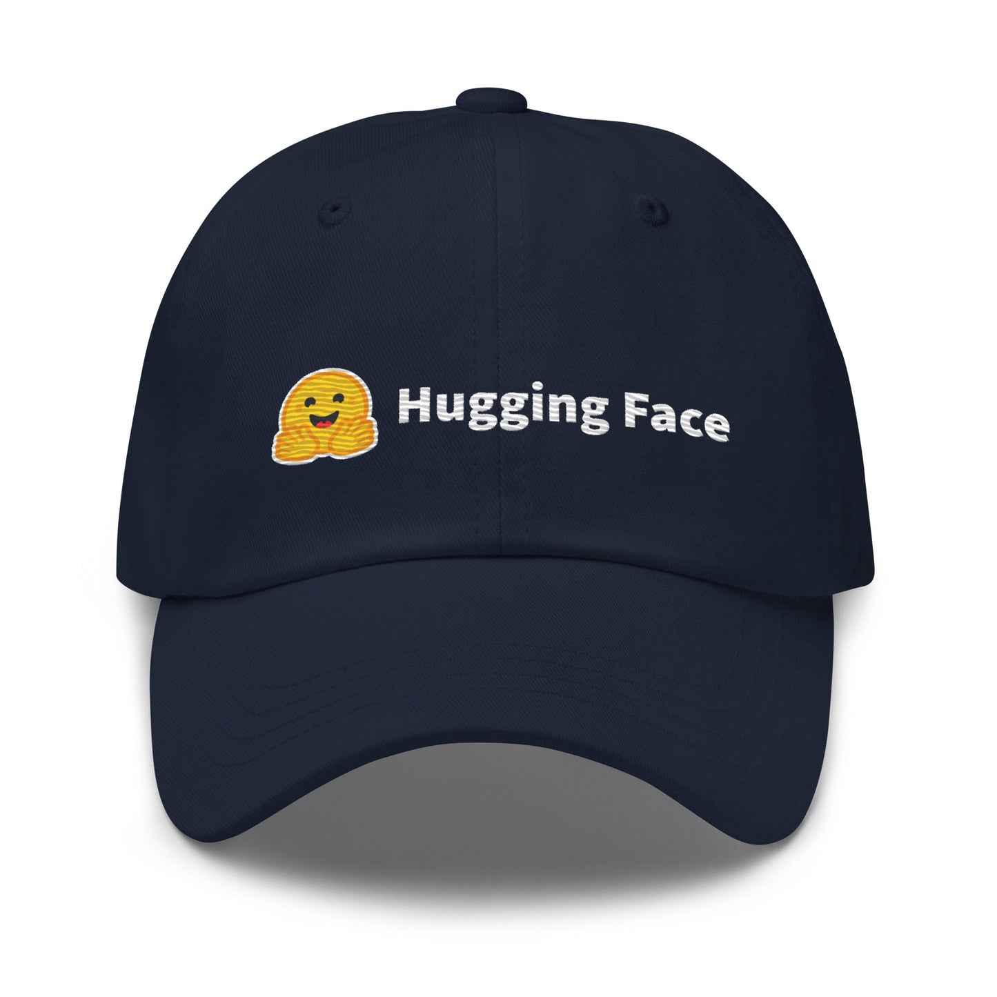 Image of the Hugging Face Logo Cap Navy.