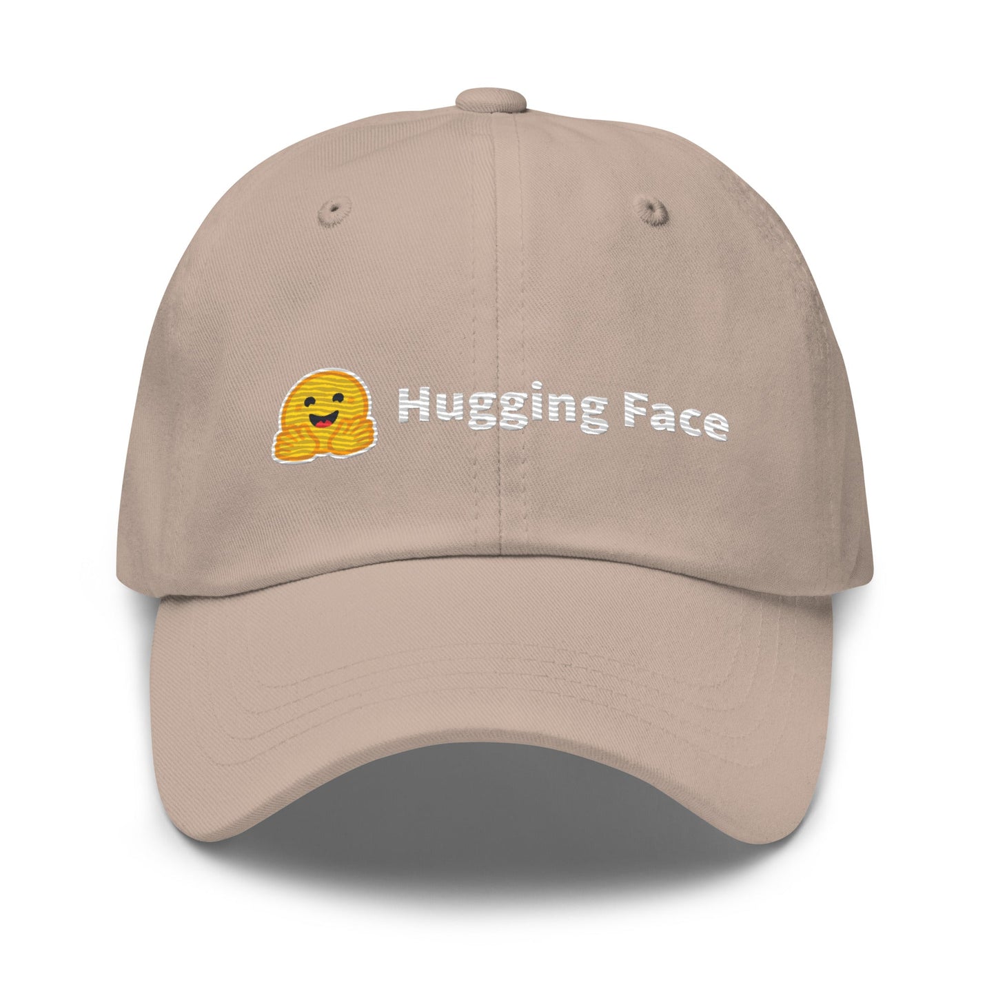 Image of the Hugging Face Logo Cap Stone.
