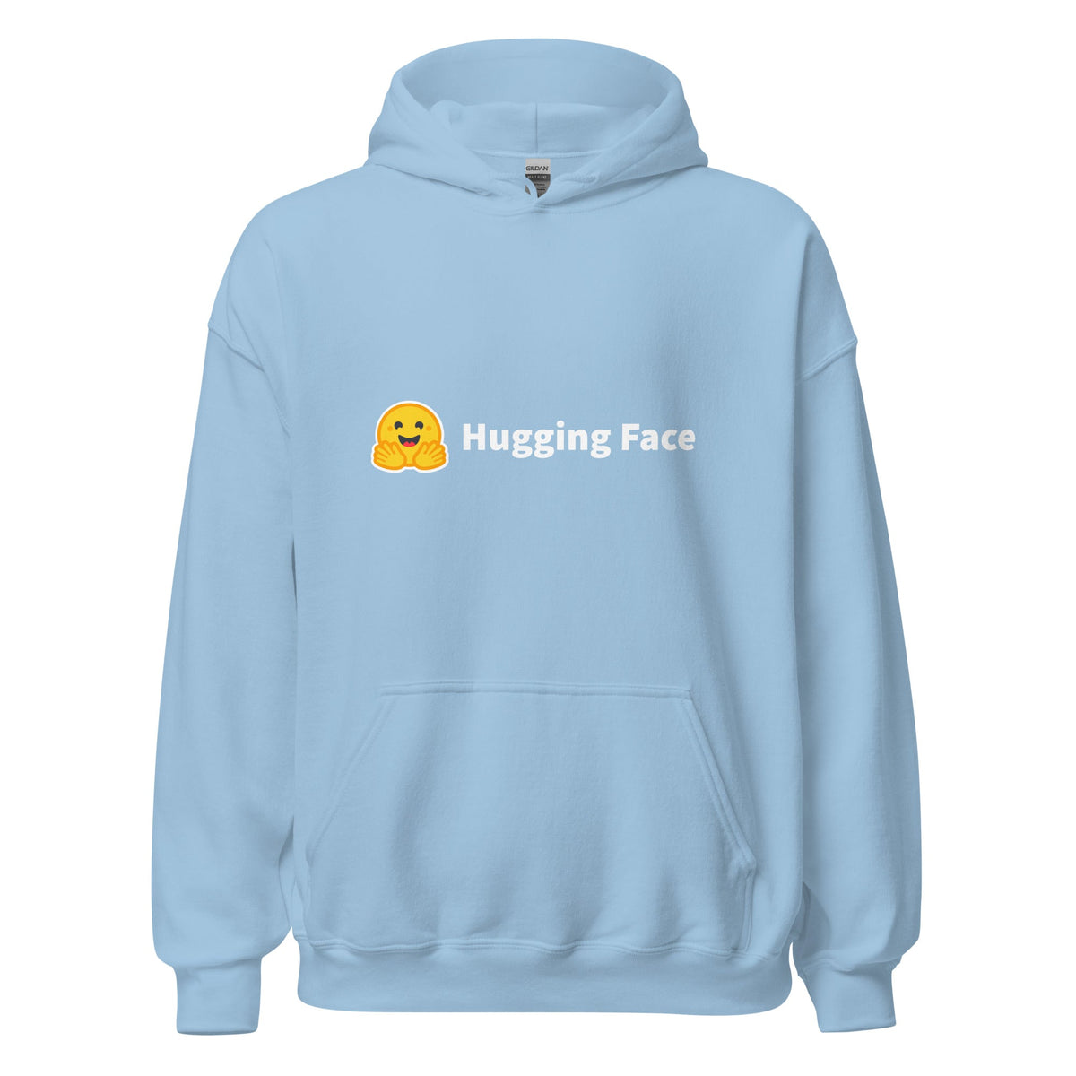 Image of the Hugging Face Logo Hoodie (unisex) Light Blue / M.