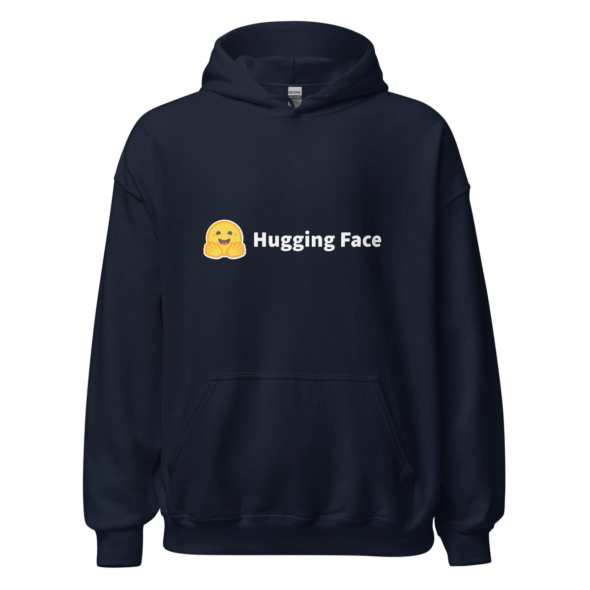 Image of the Hugging Face Logo Hoodie (unisex) Navy / M.