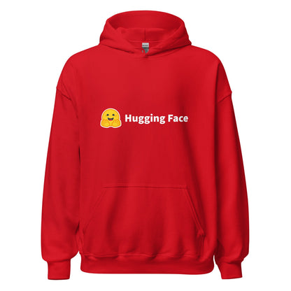 Image of the Hugging Face Logo Hoodie (unisex) Red / M.
