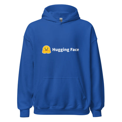 Image of the Hugging Face Logo Hoodie (unisex) Royal / M.