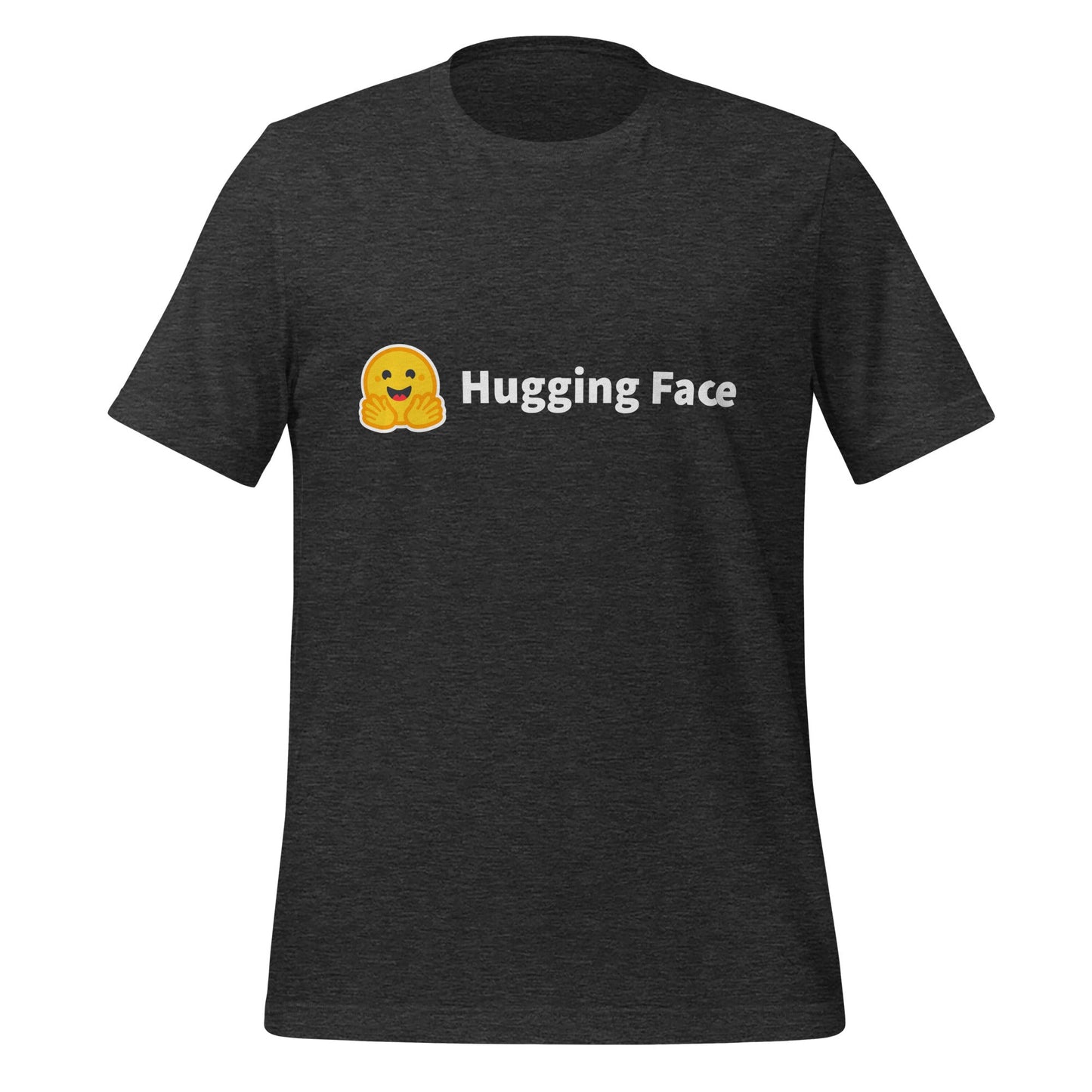 Image of the Hugging Face Logo T-Shirt (unisex) Dark Grey Heather / M.