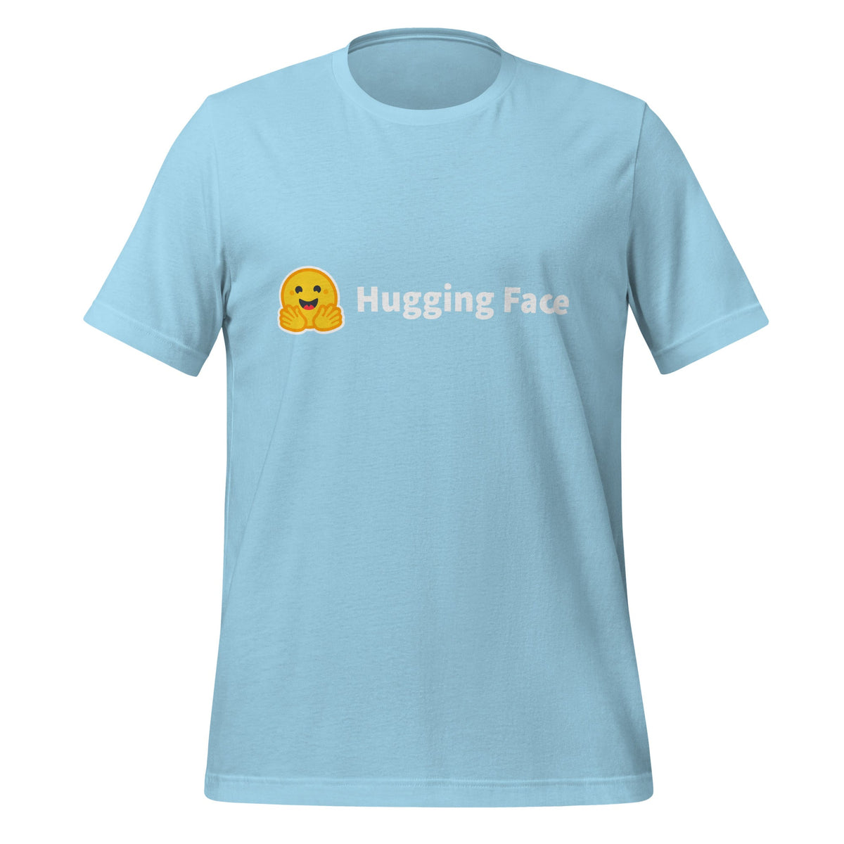 Image of the Hugging Face Logo T-Shirt (unisex) Ocean Blue / M.