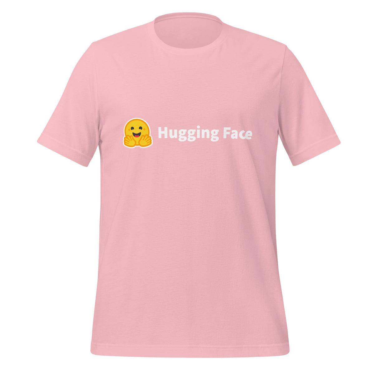 Image of the Hugging Face Logo T-Shirt (unisex) Pink / M.