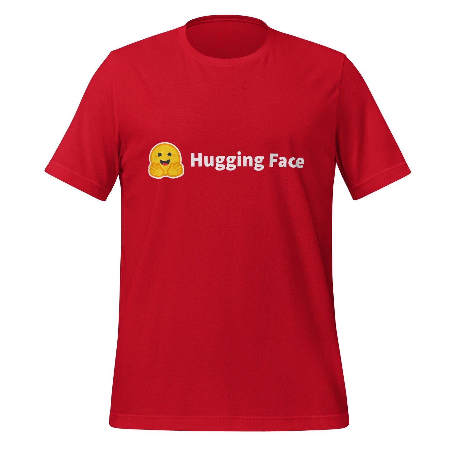 Image of the Hugging Face Logo T-Shirt (unisex) Red / M.